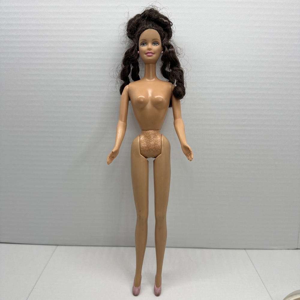 Vintage Mattel Ballerina Barbie Doll - Brown‎ Hair Blue Eyes - Nude Damage Hands